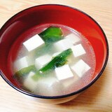豆腐とわかめの生姜スープ